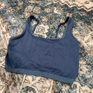 Aerie Blue Sports Bra with Adjustable Straps